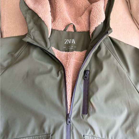 Zara Like NEW Blush and Olive Jacket. Never used.